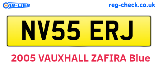 NV55ERJ are the vehicle registration plates.