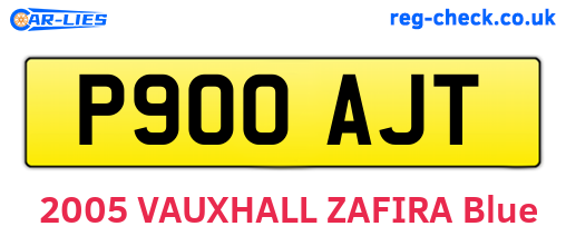 P900AJT are the vehicle registration plates.