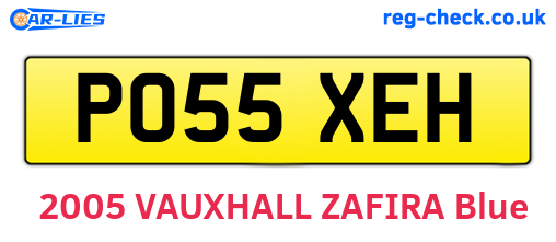 PO55XEH are the vehicle registration plates.