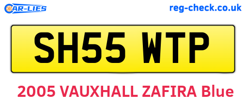 SH55WTP are the vehicle registration plates.