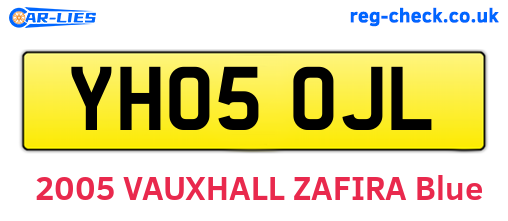 YH05OJL are the vehicle registration plates.