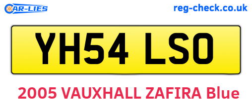 YH54LSO are the vehicle registration plates.