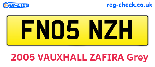 FN05NZH are the vehicle registration plates.