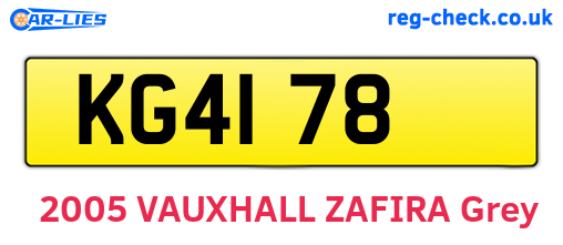 KG4178 are the vehicle registration plates.