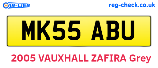 MK55ABU are the vehicle registration plates.