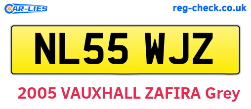 NL55WJZ are the vehicle registration plates.