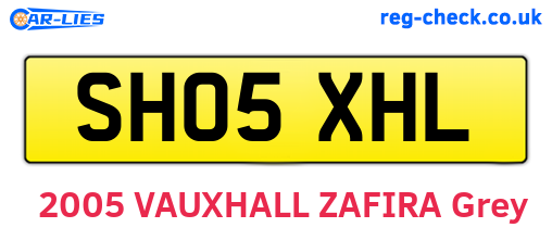 SH05XHL are the vehicle registration plates.