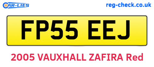 FP55EEJ are the vehicle registration plates.