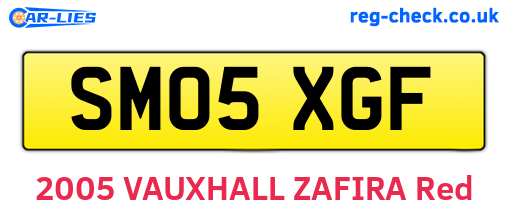 SM05XGF are the vehicle registration plates.