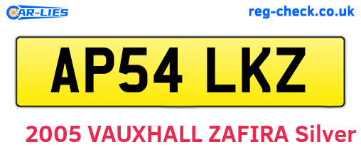 AP54LKZ are the vehicle registration plates.