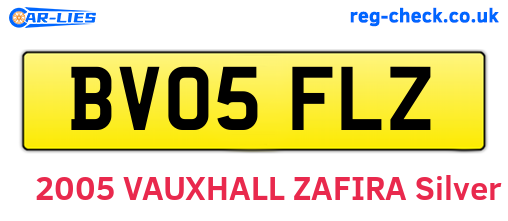 BV05FLZ are the vehicle registration plates.