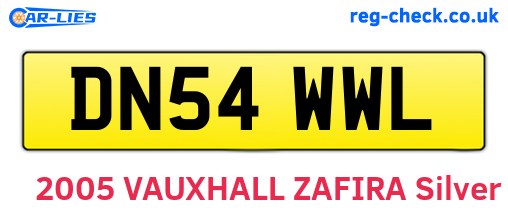 DN54WWL are the vehicle registration plates.