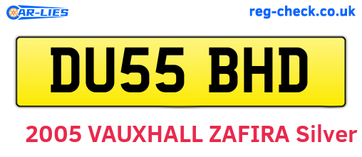 DU55BHD are the vehicle registration plates.