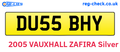 DU55BHY are the vehicle registration plates.
