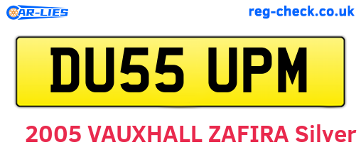 DU55UPM are the vehicle registration plates.