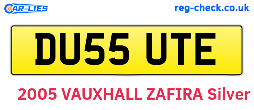 DU55UTE are the vehicle registration plates.