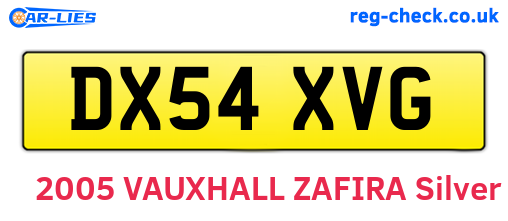 DX54XVG are the vehicle registration plates.