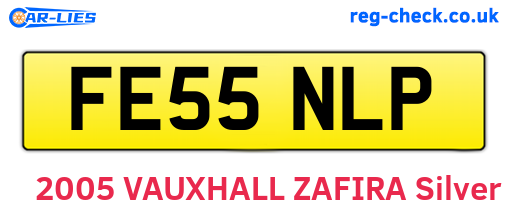 FE55NLP are the vehicle registration plates.