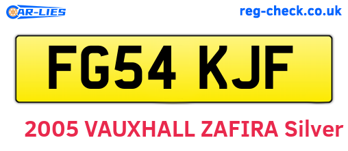 FG54KJF are the vehicle registration plates.