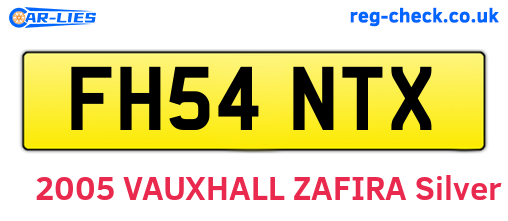 FH54NTX are the vehicle registration plates.