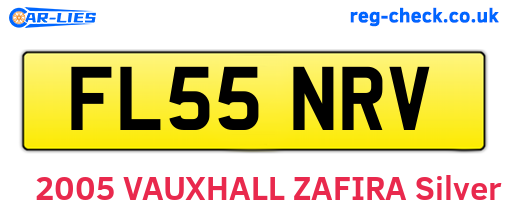 FL55NRV are the vehicle registration plates.