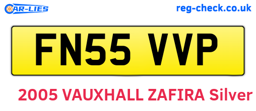 FN55VVP are the vehicle registration plates.