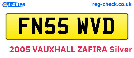 FN55WVD are the vehicle registration plates.