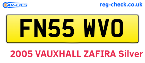 FN55WVO are the vehicle registration plates.
