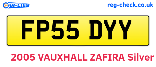 FP55DYY are the vehicle registration plates.