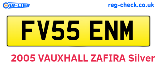 FV55ENM are the vehicle registration plates.