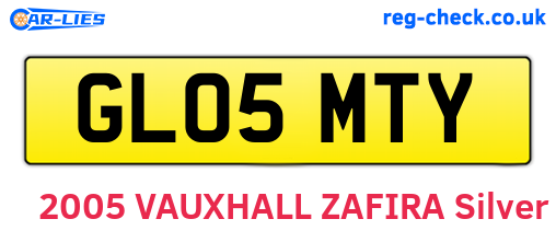 GL05MTY are the vehicle registration plates.