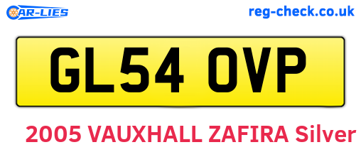 GL54OVP are the vehicle registration plates.