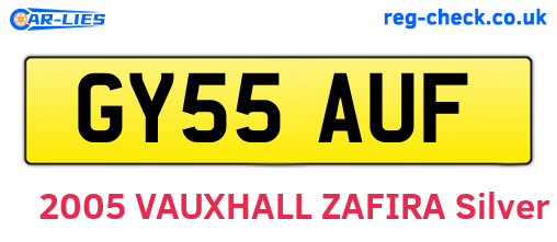 GY55AUF are the vehicle registration plates.