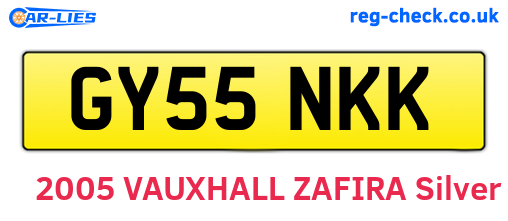 GY55NKK are the vehicle registration plates.