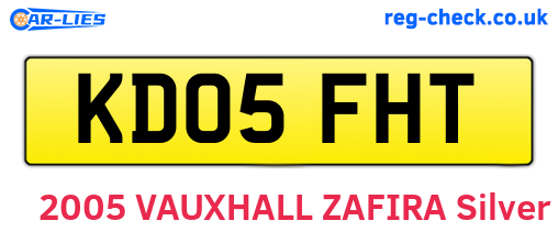 KD05FHT are the vehicle registration plates.