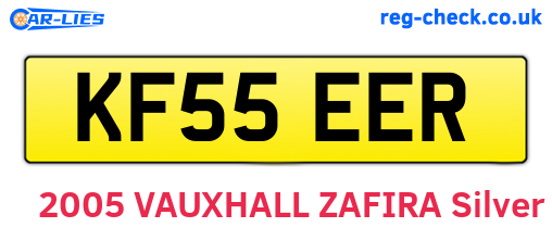 KF55EER are the vehicle registration plates.