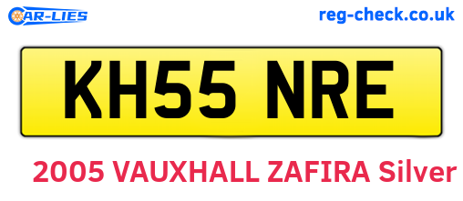 KH55NRE are the vehicle registration plates.