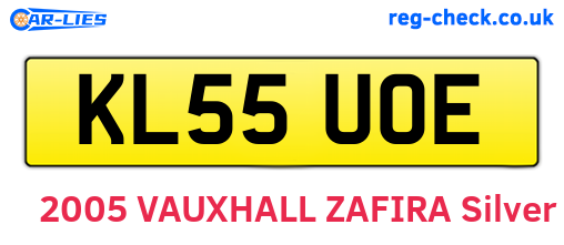 KL55UOE are the vehicle registration plates.