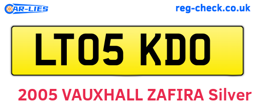 LT05KDO are the vehicle registration plates.
