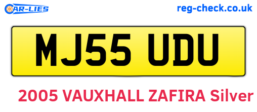 MJ55UDU are the vehicle registration plates.