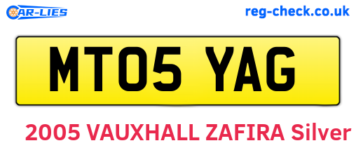 MT05YAG are the vehicle registration plates.