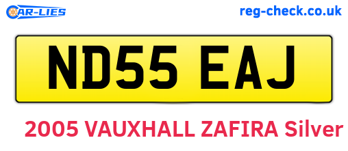 ND55EAJ are the vehicle registration plates.