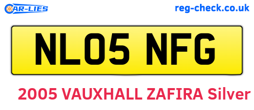 NL05NFG are the vehicle registration plates.