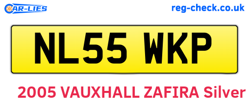 NL55WKP are the vehicle registration plates.