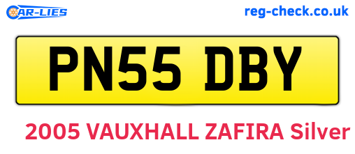 PN55DBY are the vehicle registration plates.