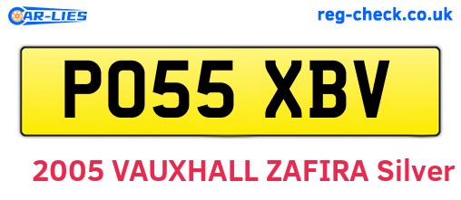 PO55XBV are the vehicle registration plates.
