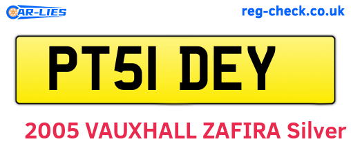 PT51DEY are the vehicle registration plates.