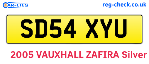 SD54XYU are the vehicle registration plates.