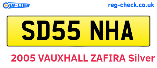 SD55NHA are the vehicle registration plates.
