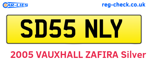SD55NLY are the vehicle registration plates.